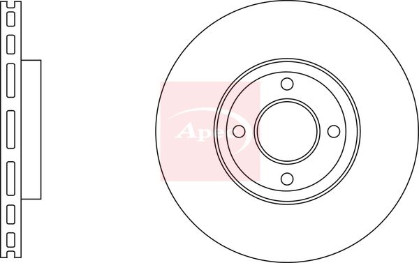 Apec DSK3624 Brake Disc - 1