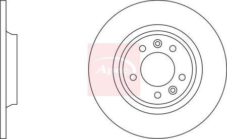 Apec DSK3628 Brake Disc - 1