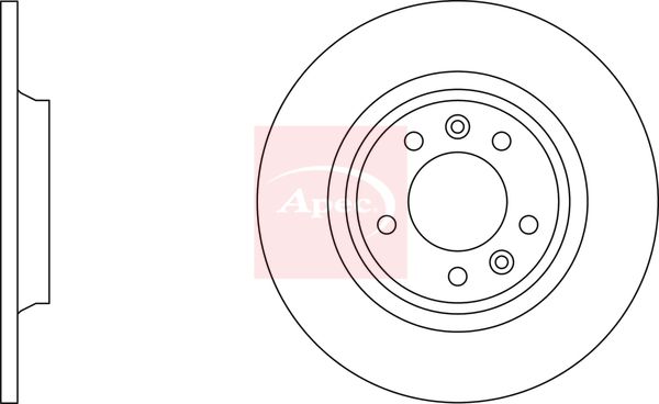 Apec DSK3628 Brake Disc - 1