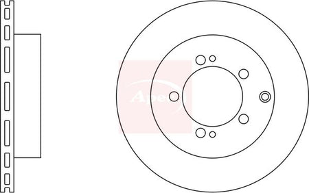 Apec DSK3660 Brake Disc - 1