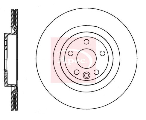 Apec DSK3754 Brake Disc - 1