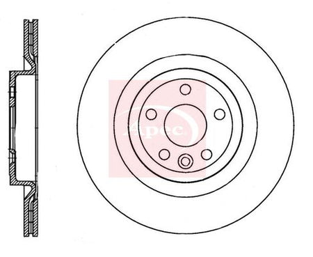 Apec DSK3754 Brake Disc - 1