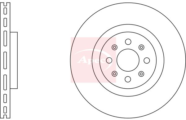 Apec DSK3769 Brake Disc - 1