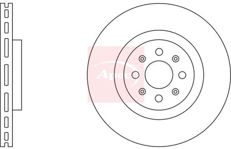Apec DSK3769 Brake Disc - 1