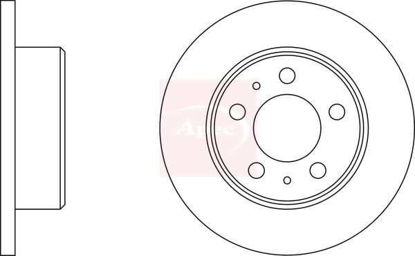 Apec DSK3777 Brake Disc - 1