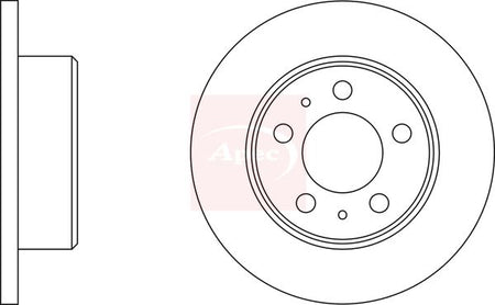 Apec DSK3777 Brake Disc - 1