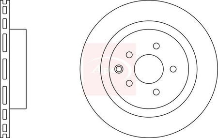 Apec DSK3830 Brake Disc - 1