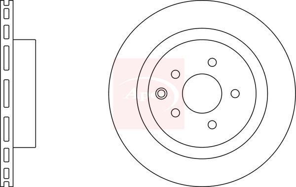 Apec DSK3830 Brake Disc - 1