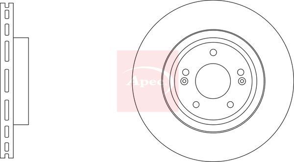 Apec DSK3842 Brake Disc - 1