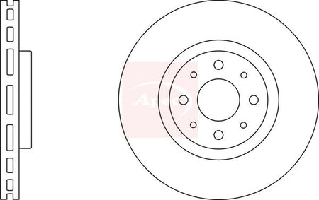 Apec DSK3878 Brake Disc - 1