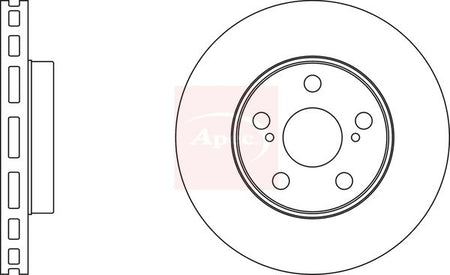 Apec DSK3928 Brake Disc - 1