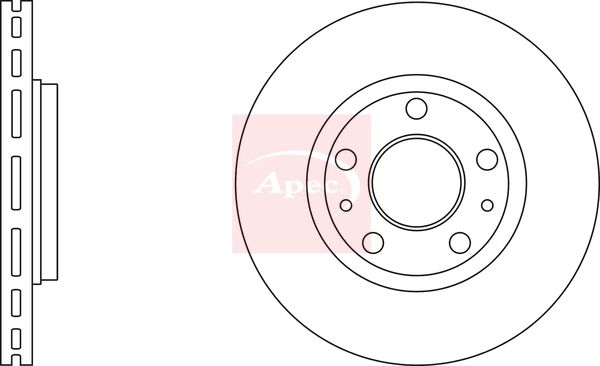 Apec DSK4102 Brake Disc - 1