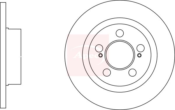 Apec DSK4103 Brake Disc - 1