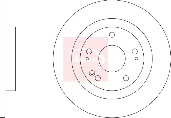 Apec DSK4144 Brake Disc - 2