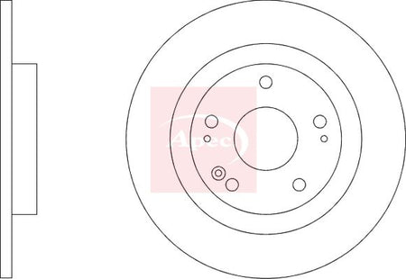 Apec DSK4144 Brake Disc - 2