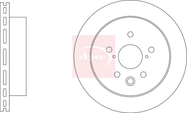 Apec DSK4145 Brake Disc - 1