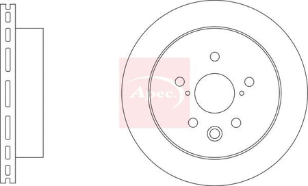 Apec DSK4145 Brake Disc - 1