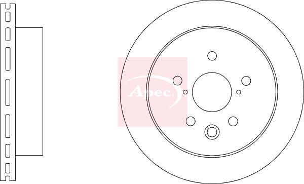 Apec DSK4145 Brake Disc - 2