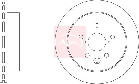 Apec DSK4145 Brake Disc - 2