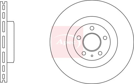 Apec DSK4151 Brake Disc - 1