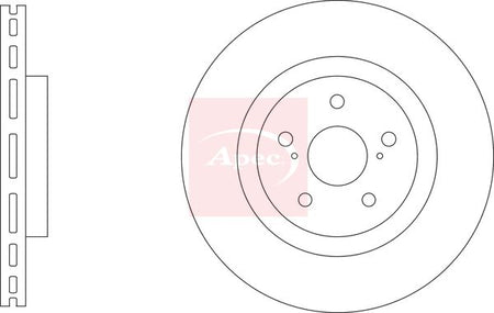 Apec DSK4165 Brake Disc - 1