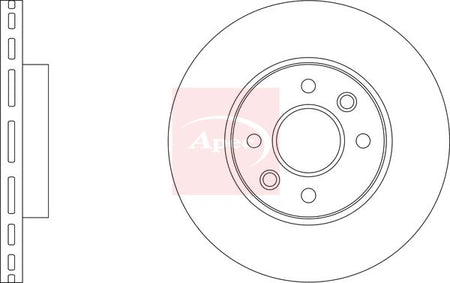 Apec DSK4168 Brake Disc - 1