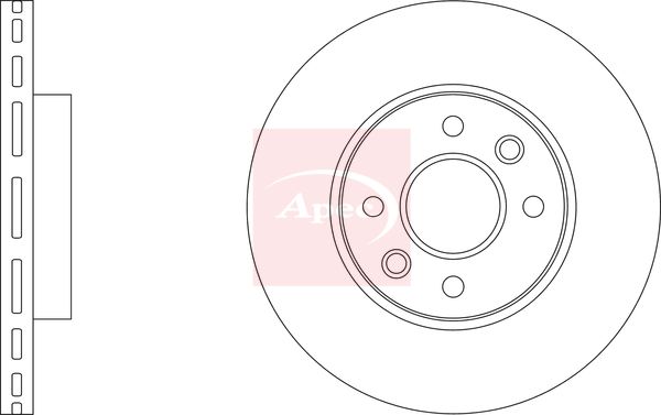 Apec DSK4168 Brake Disc - 1