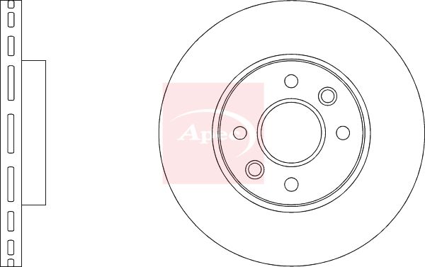 Apec DSK4168 Brake Disc - 2