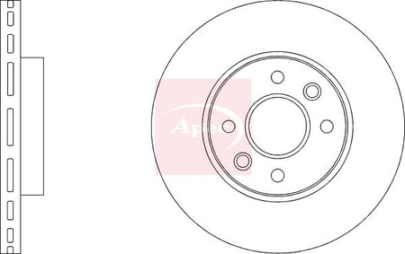 Apec DSK4168 Brake Disc - 2