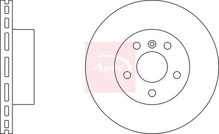 Apec DSK4173 Brake Disc - 1