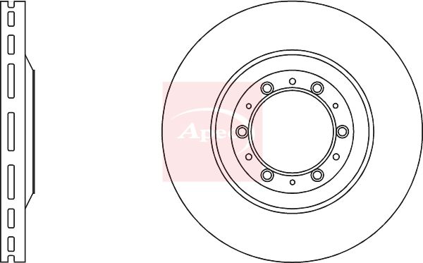 Apec DSK4185 Brake Disc - 1