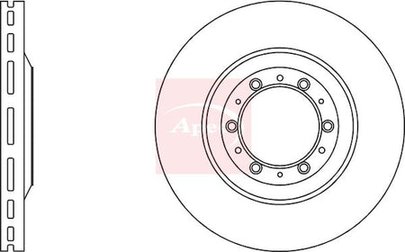 Apec DSK4185 Brake Disc - 1