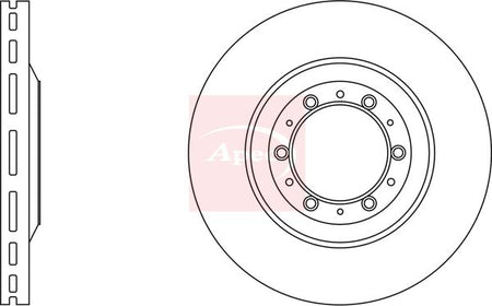 Apec DSK4185 Brake Disc - 2