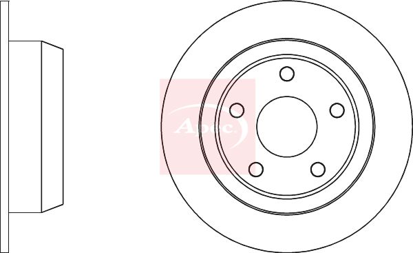 Apec DSK4190 Brake Disc - 1