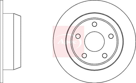 Apec DSK4190 Brake Disc - 1