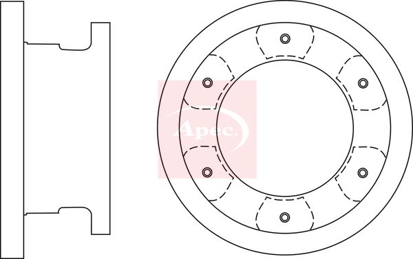 Apec DSK4197 Brake Disc - 1