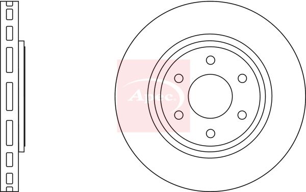 Apec DSK4229 Brake Disc - 1