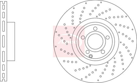 Apec DSK4232 Brake Disc - 1