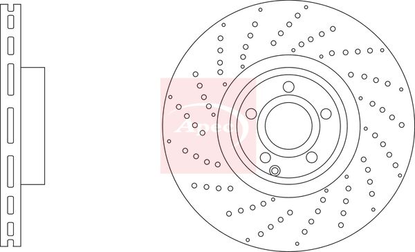 Apec DSK4232 Brake Disc - 1