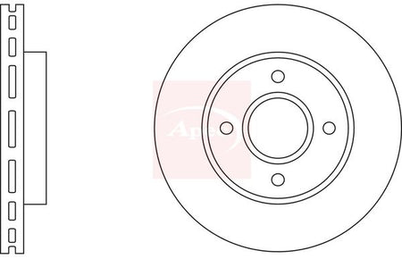 Apec DSK504 Brake Disc - 1