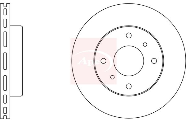 Apec DSK507 Brake Disc - 1
