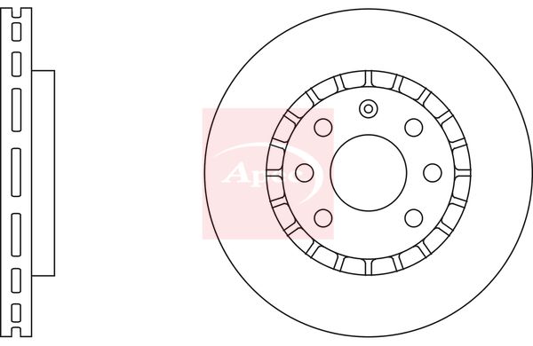 Apec DSK518 Brake Disc - 1