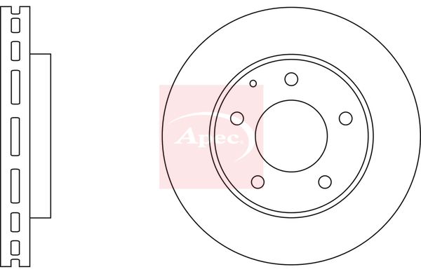 Apec DSK524 Brake Disc - 1