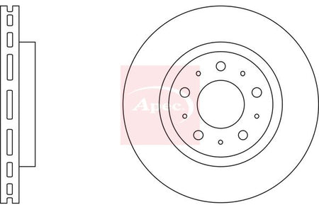 Apec DSK530 Brake Disc - 2