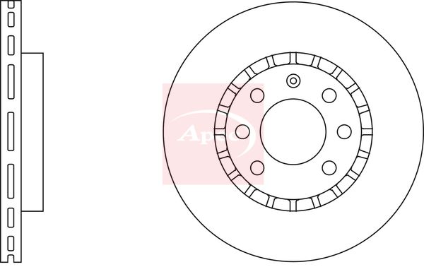 Apec DSK532 Brake Disc - 1