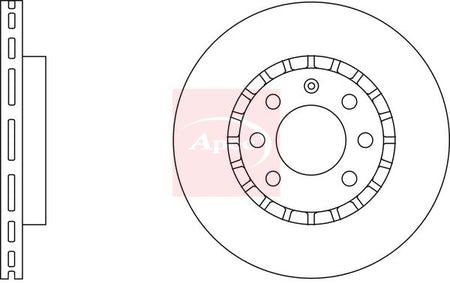 Apec DSK532 Brake Disc - 1