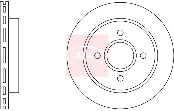 Apec DSK534 Brake Disc - 1
