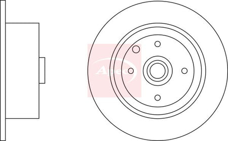 Apec DSK535 Brake Disc - 1