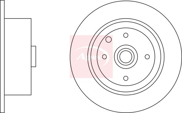 Apec DSK535 Brake Disc - 1