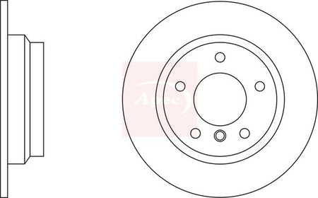 Apec DSK536 Brake Disc - 2